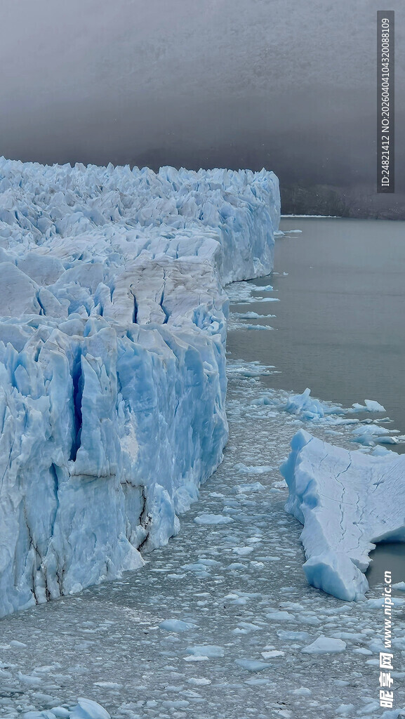 壮观冰川景观