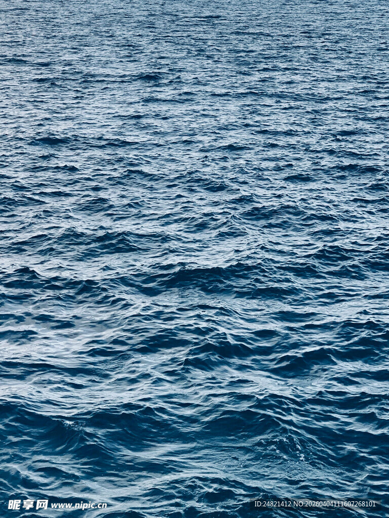 蓝色海洋波纹景观