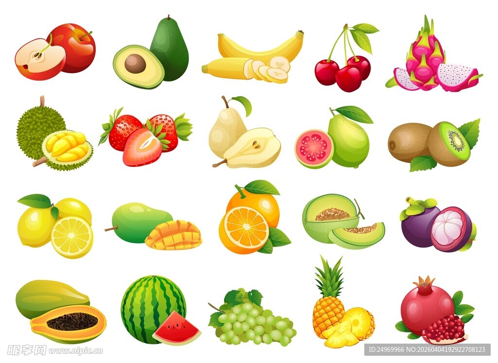多彩缤纷水果集合