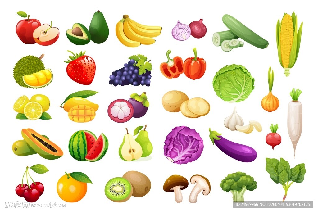 多彩新鲜蔬果大集合