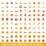 面粉产品图标集合