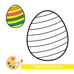 复活节彩蛋涂色模板