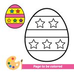 复活节彩蛋涂色页