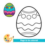 复活节彩蛋涂色模板