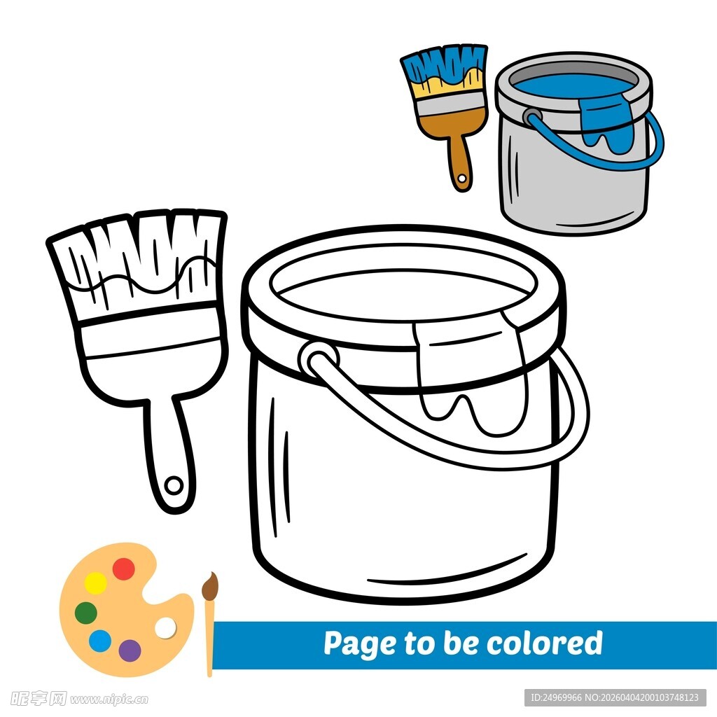 绘画工具待涂色