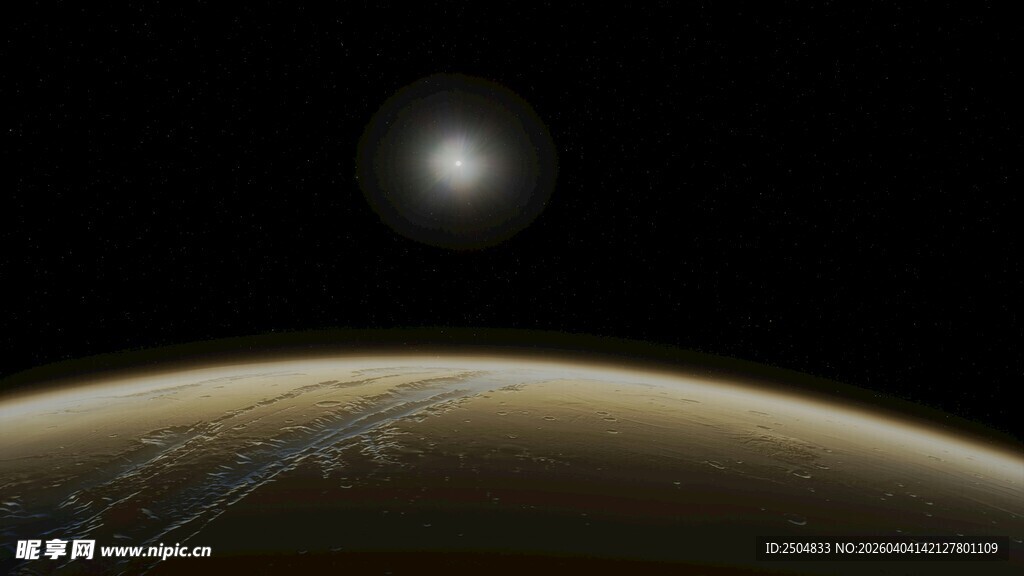 太空中的星球景观