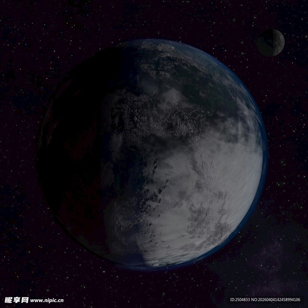 太空中的星球与卫星