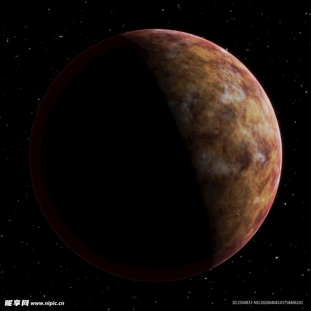 神秘星球的半影景观