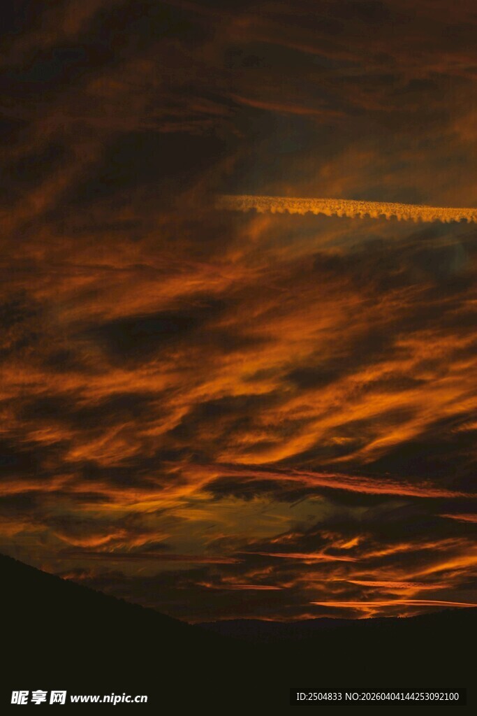 绚丽晚霞天空美景
