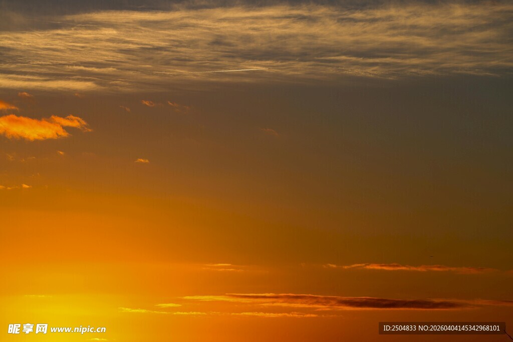 壮丽夕阳天空美景