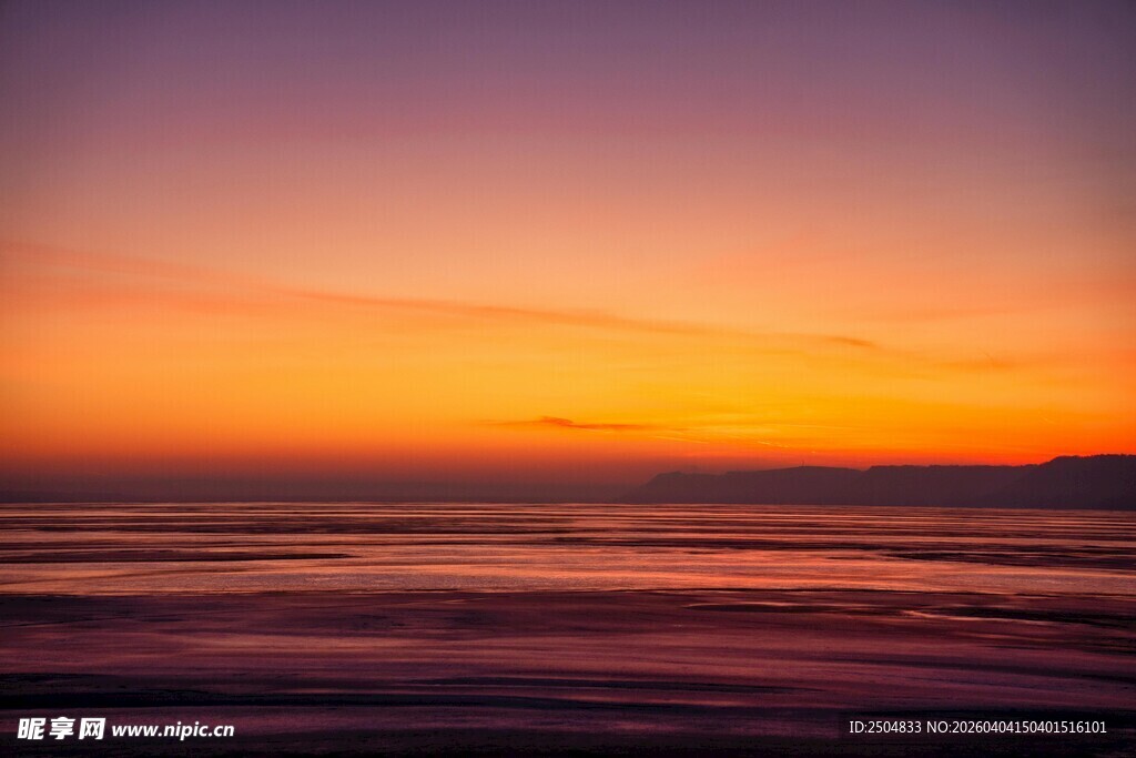 海边绚丽日落美景
