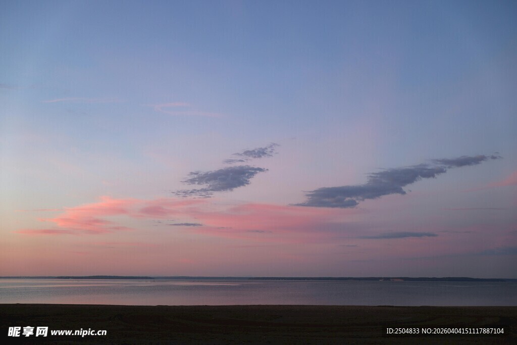 海边日落天空梦幻美景