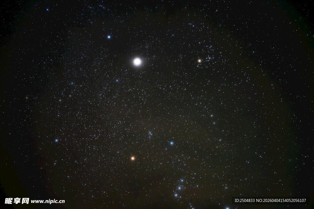 夜空中闪烁的繁星