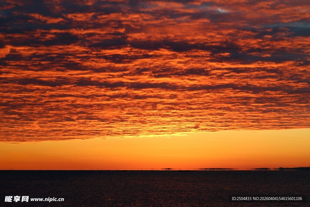 壮丽晚霞天空美景