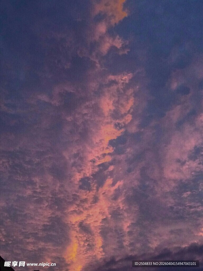 绚丽晚霞天空美景