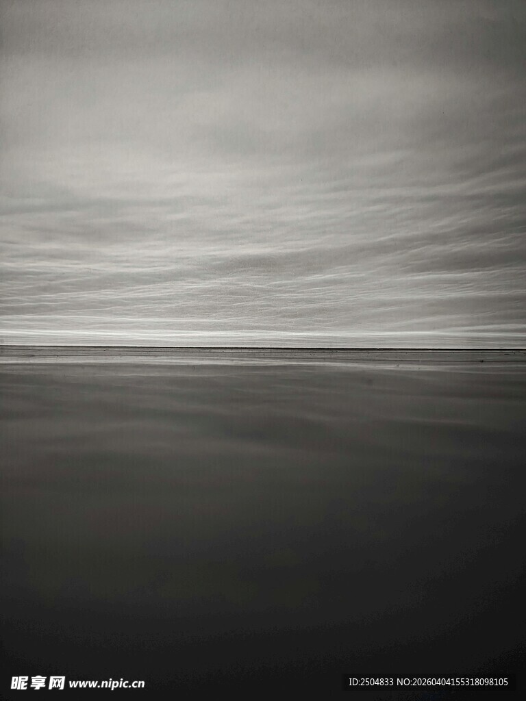 黑白抽象光影风景画面