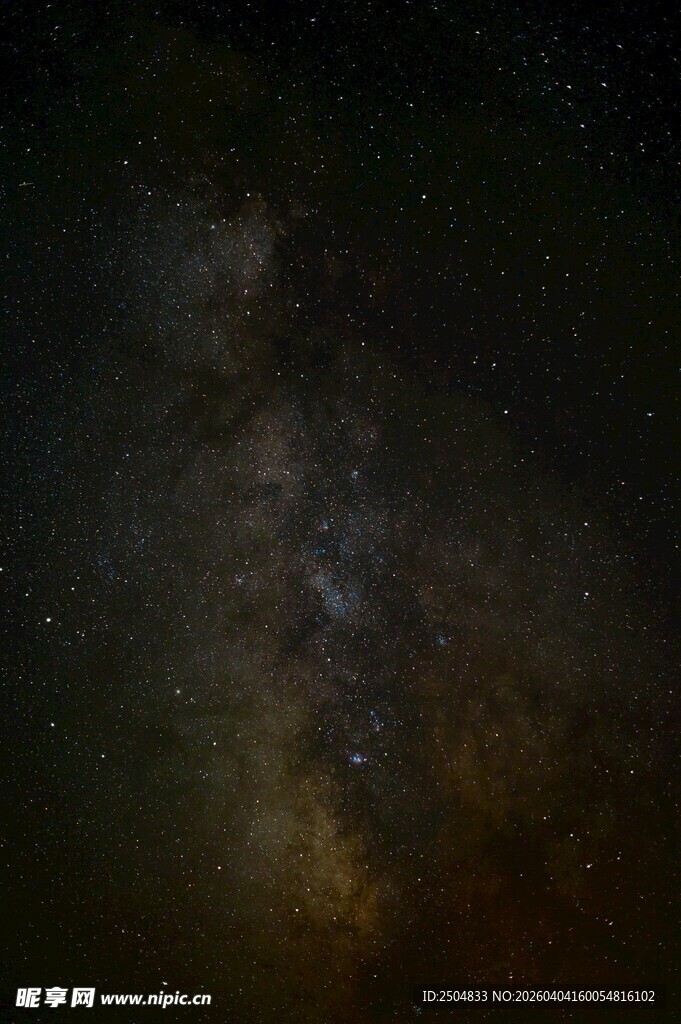 璀璨星空下的神秘银河