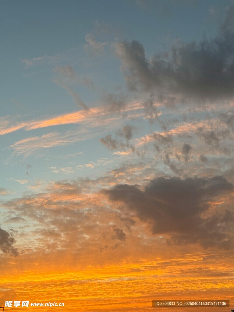 绚丽晚霞天空美景