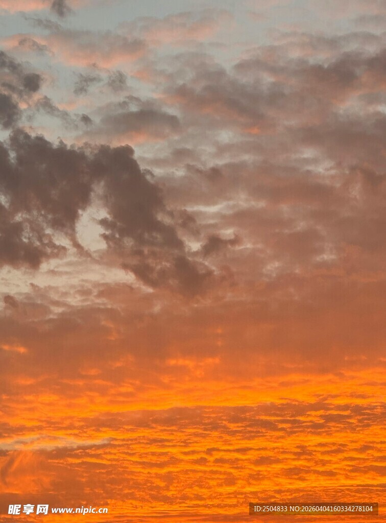 绚丽晚霞天空美景