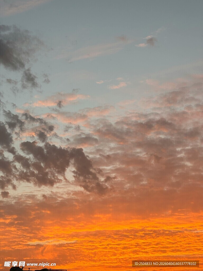 绚丽晚霞天空美景