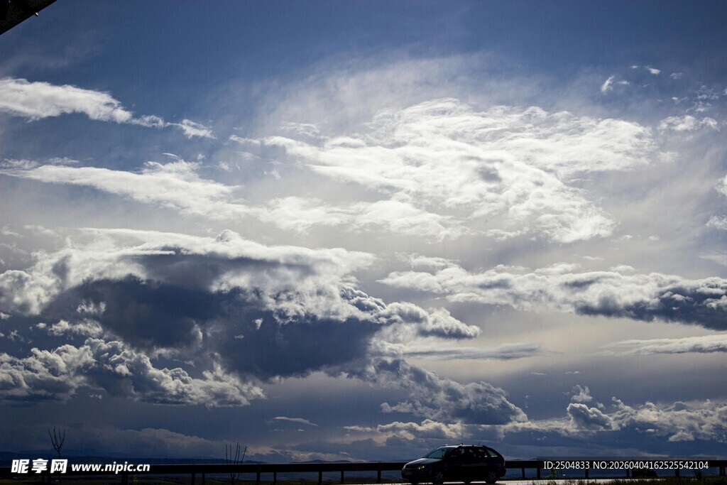 天空中壮丽的云层景观