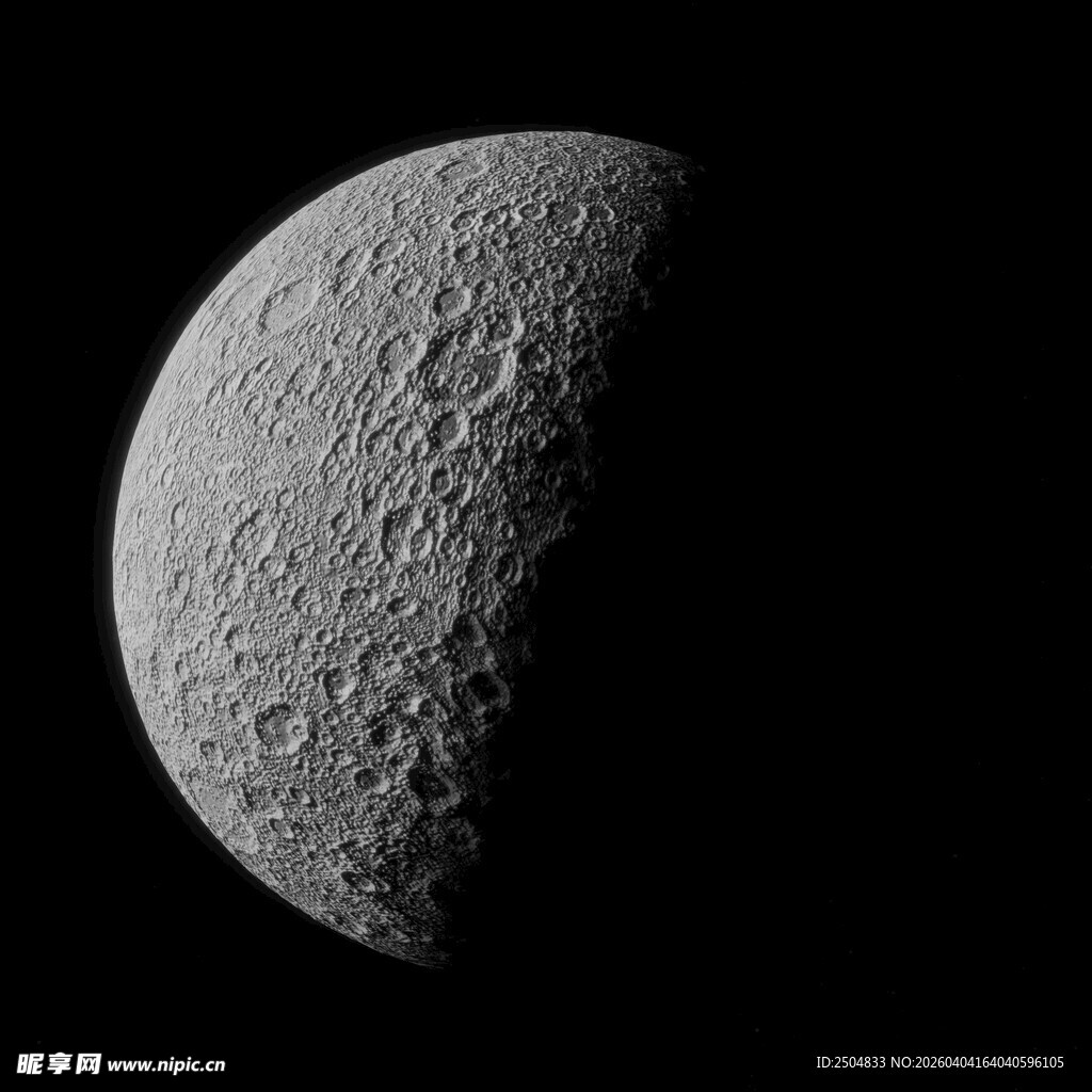 半月景象 月球表面细节