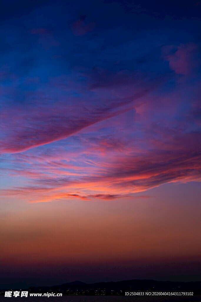 绚丽晚霞天空美景