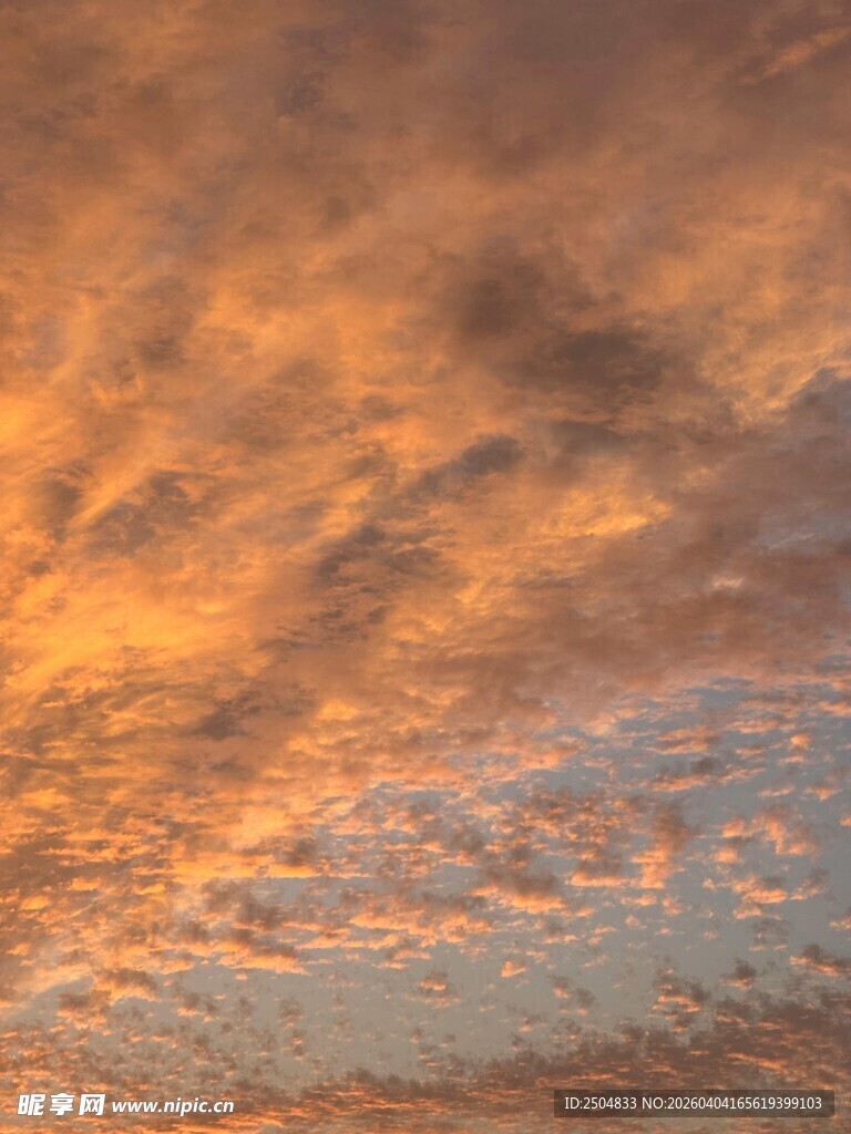 绚丽晚霞天空美景