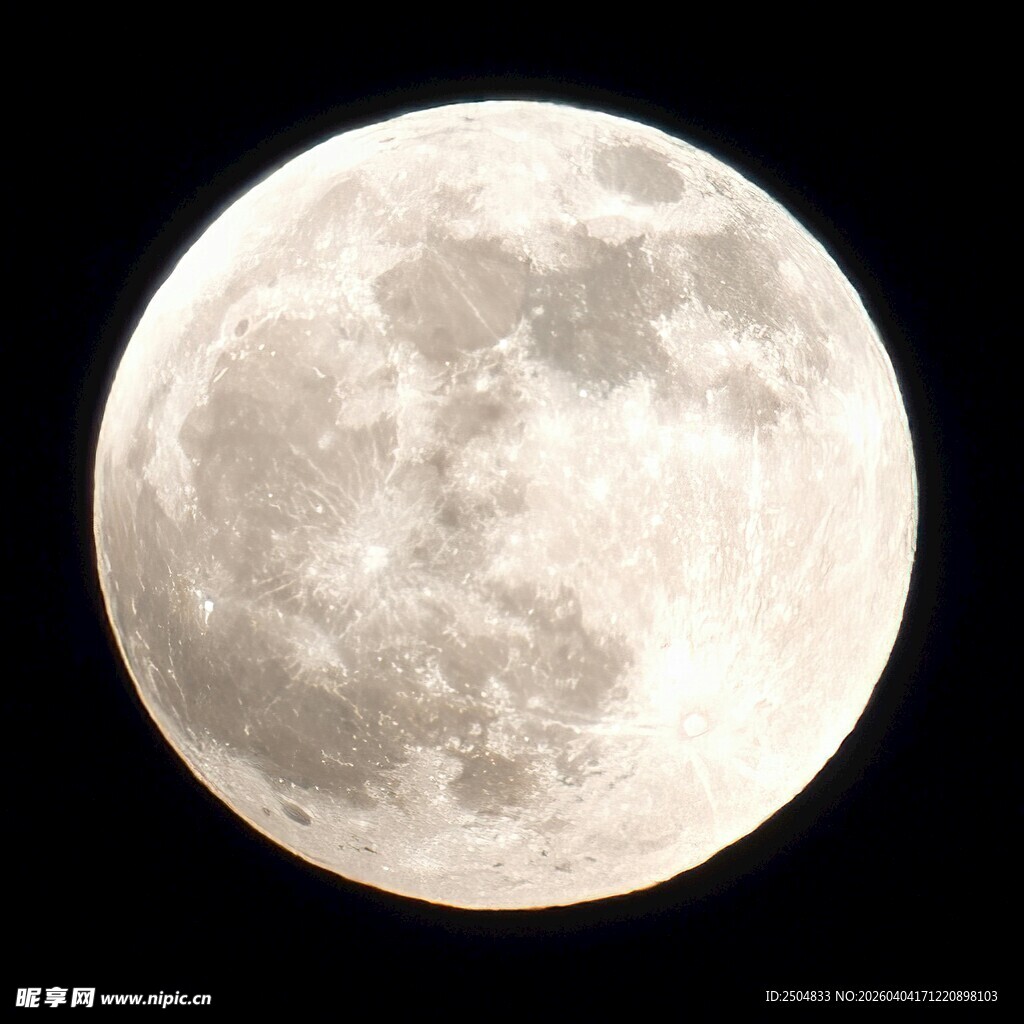 满月特写