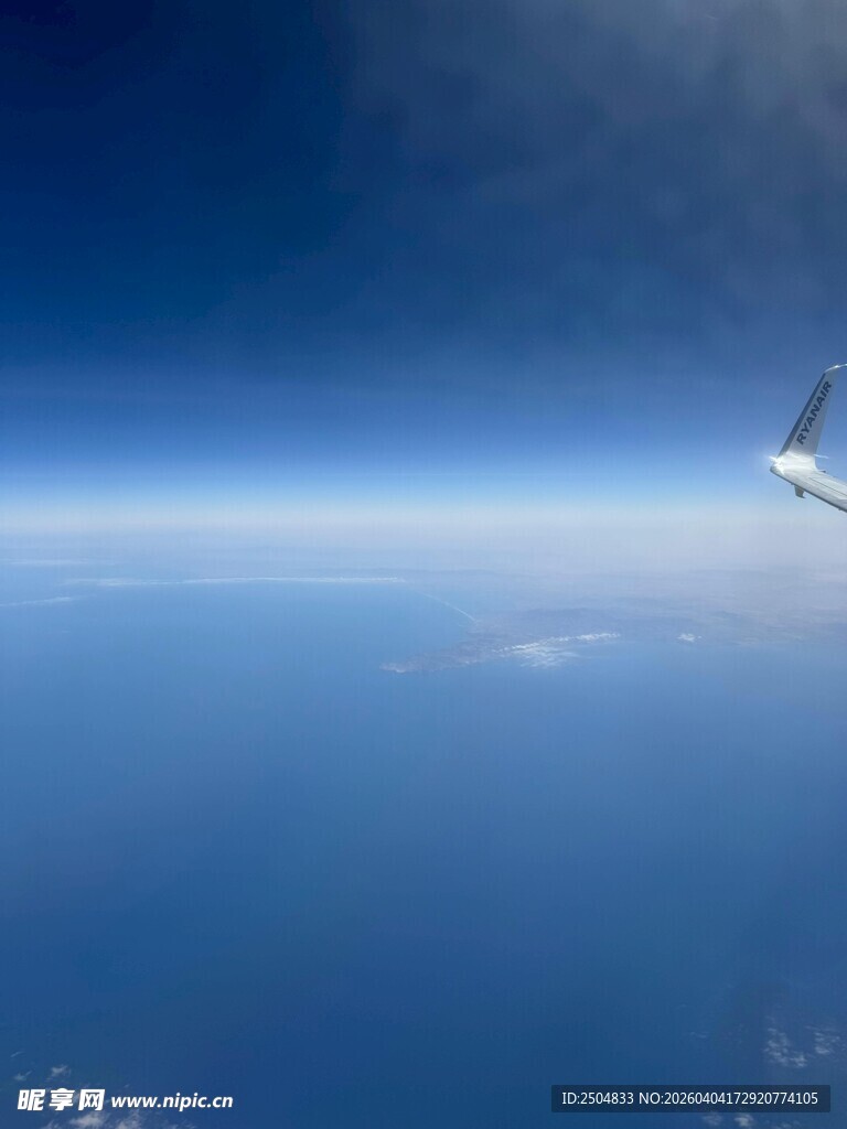 高空翱翔的飞机