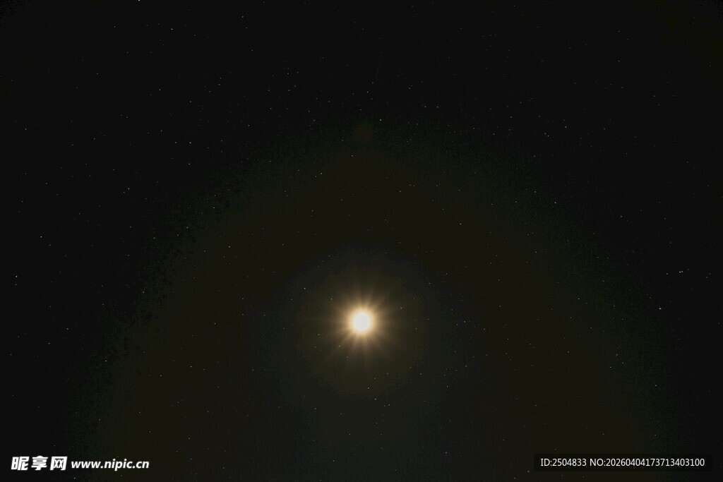 夜空中的明亮光点