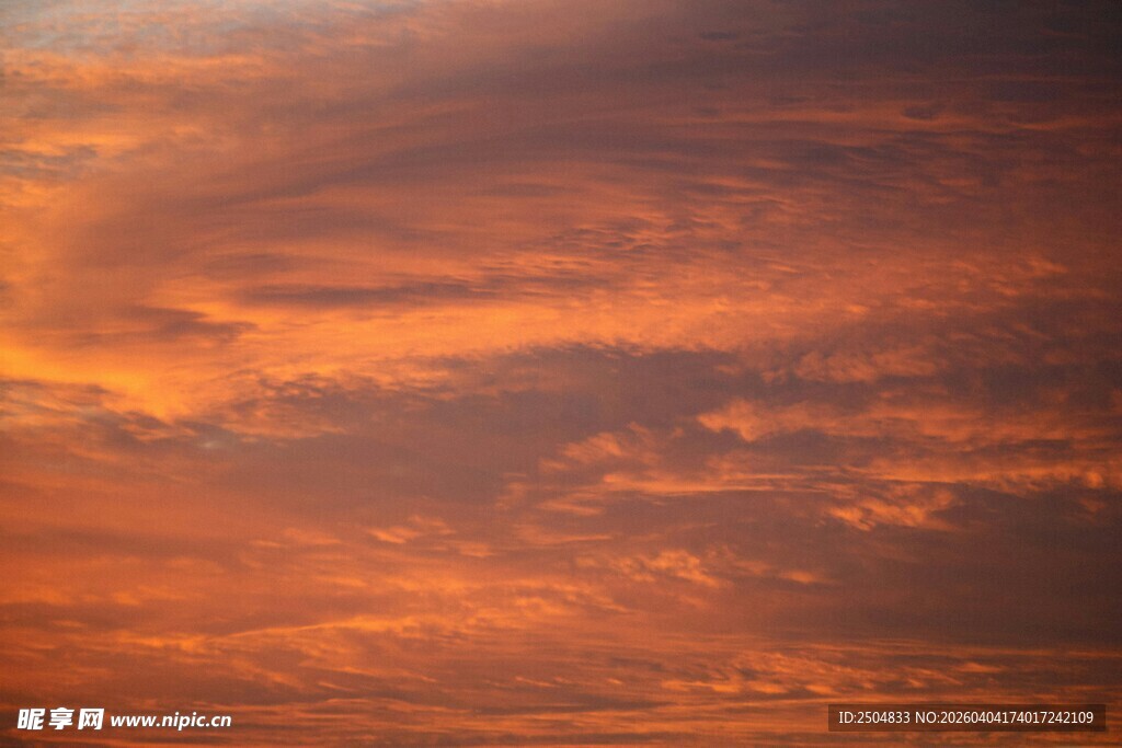 绚丽晚霞天空美景