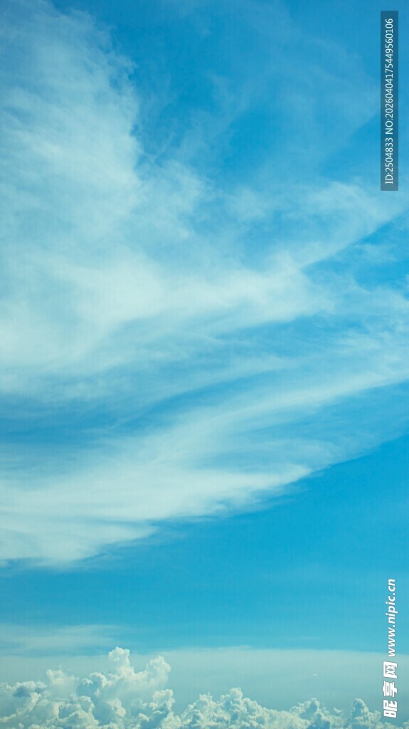 高空云海蓝天美景