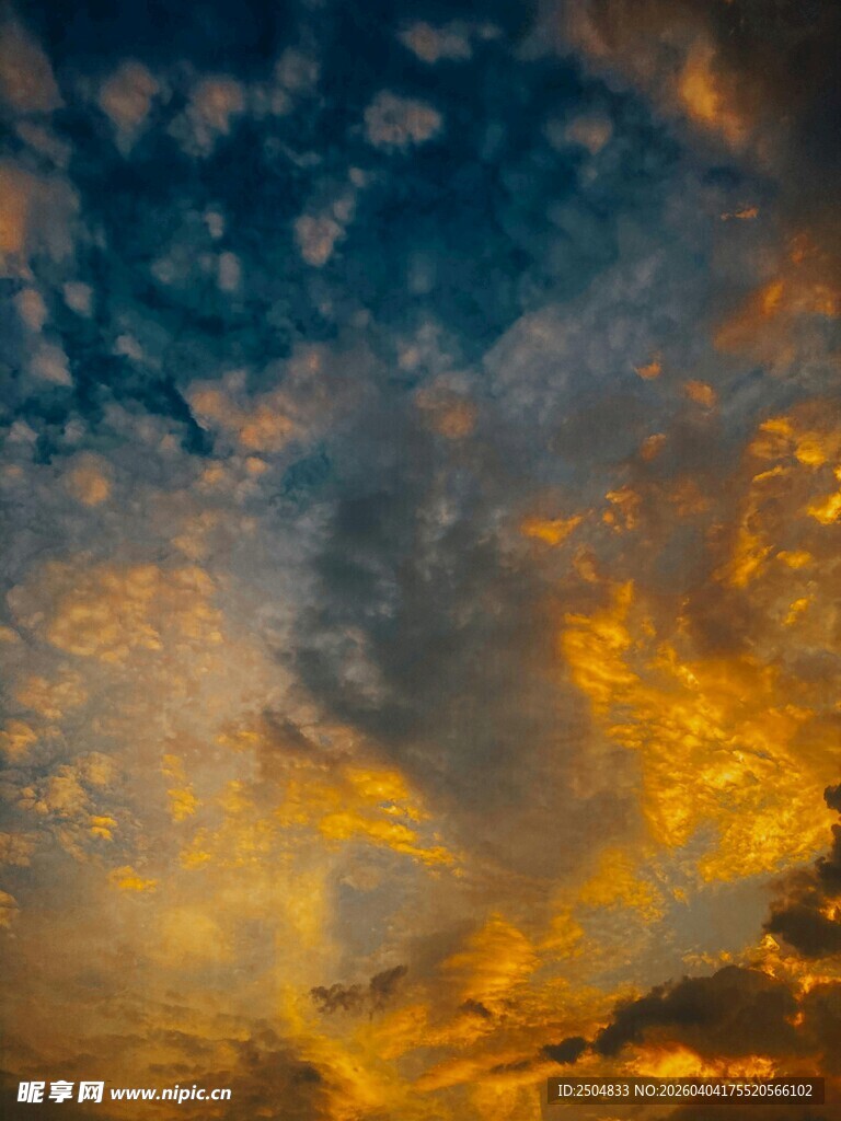 绚丽晚霞天空美景