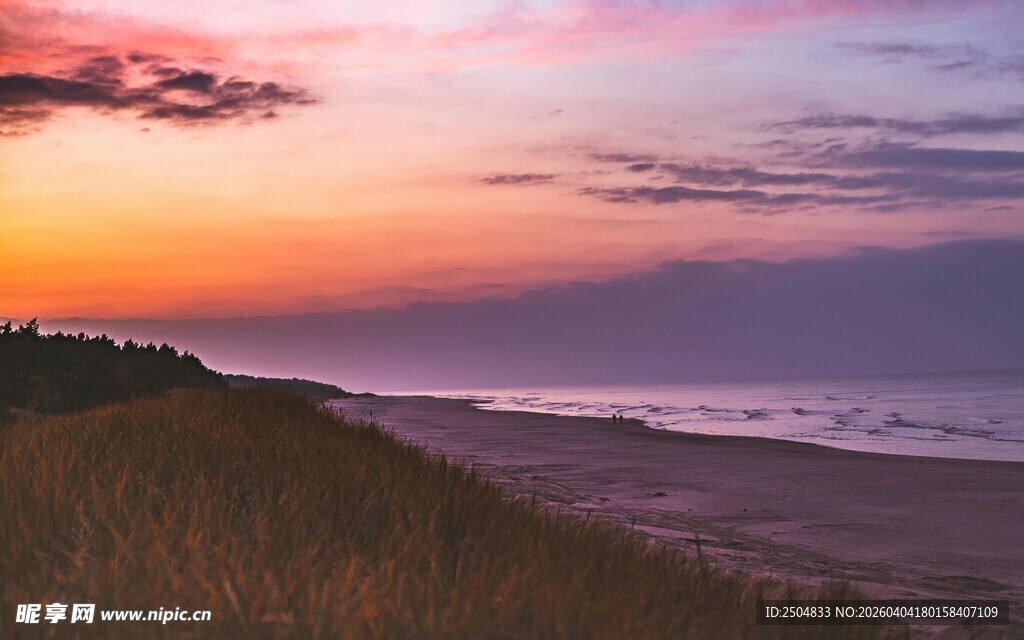 海边绝美日落景致