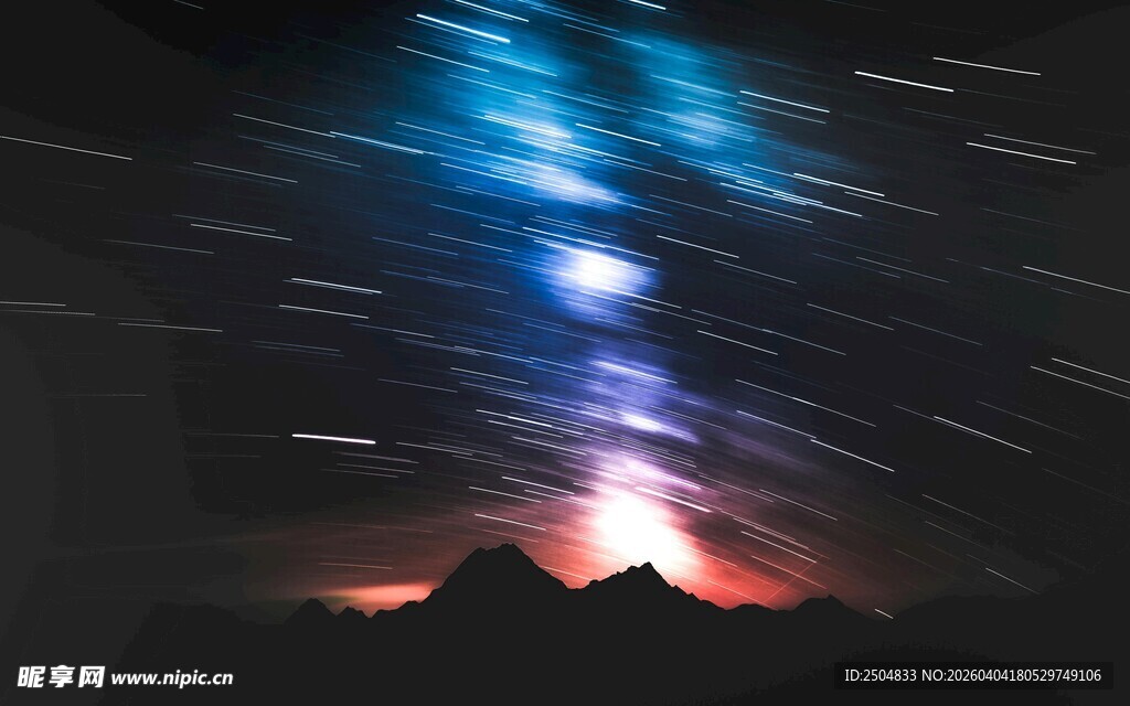 星空下的壮丽山景