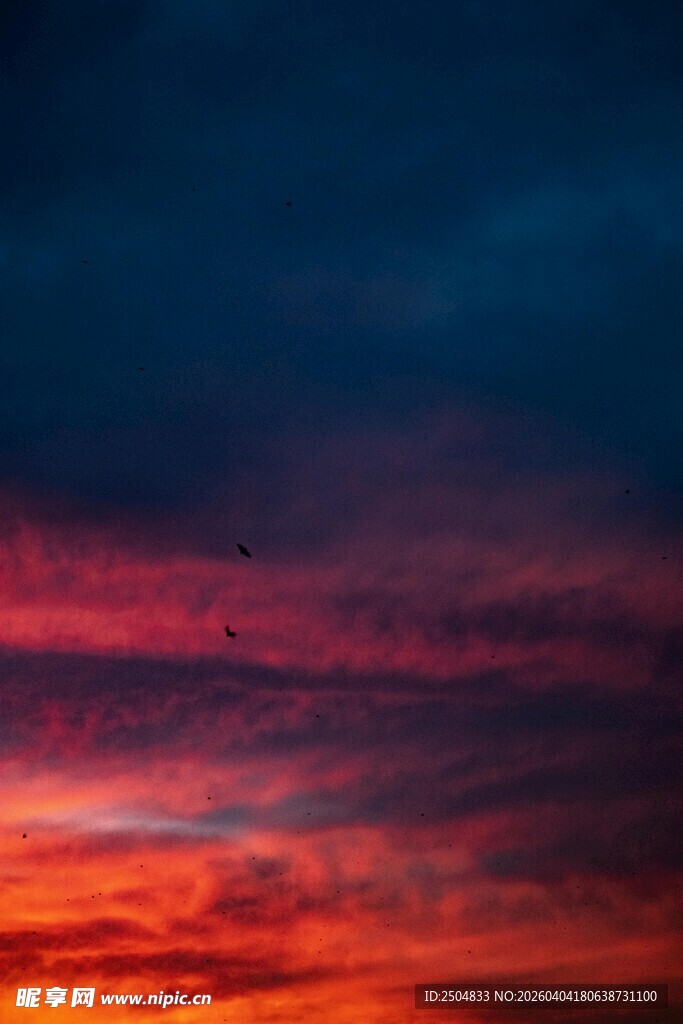 绚丽晚霞天空美景