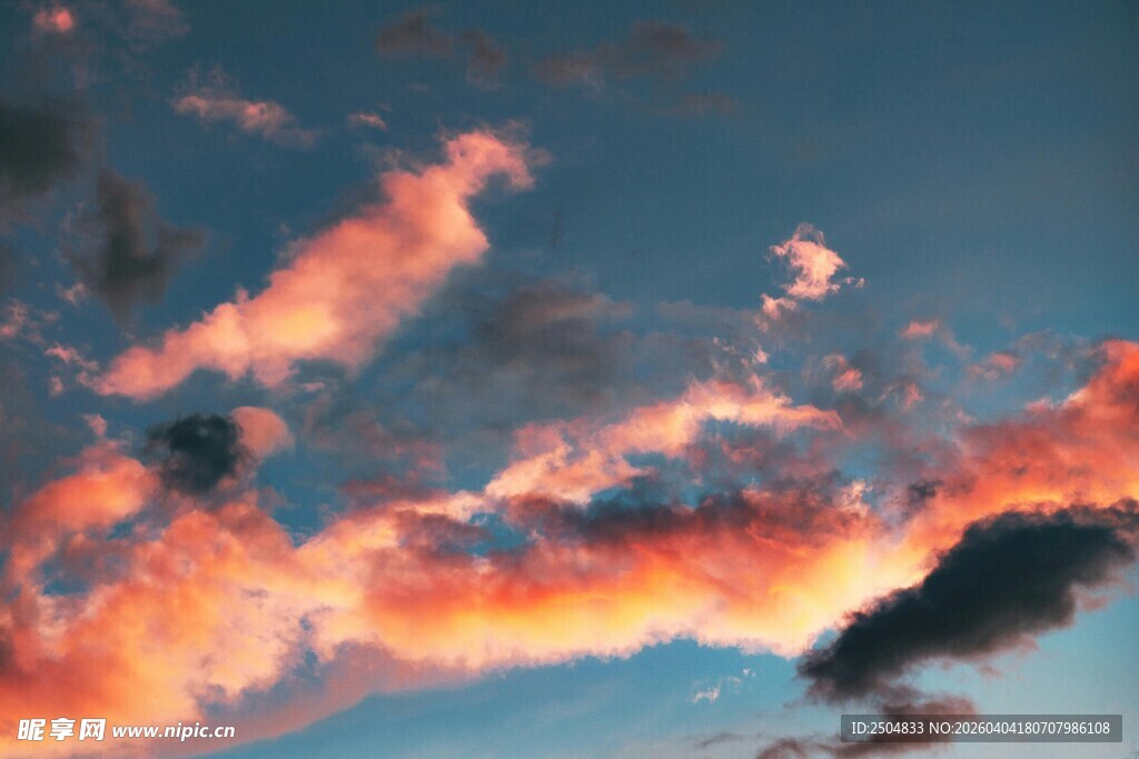 绚丽晚霞天空美景