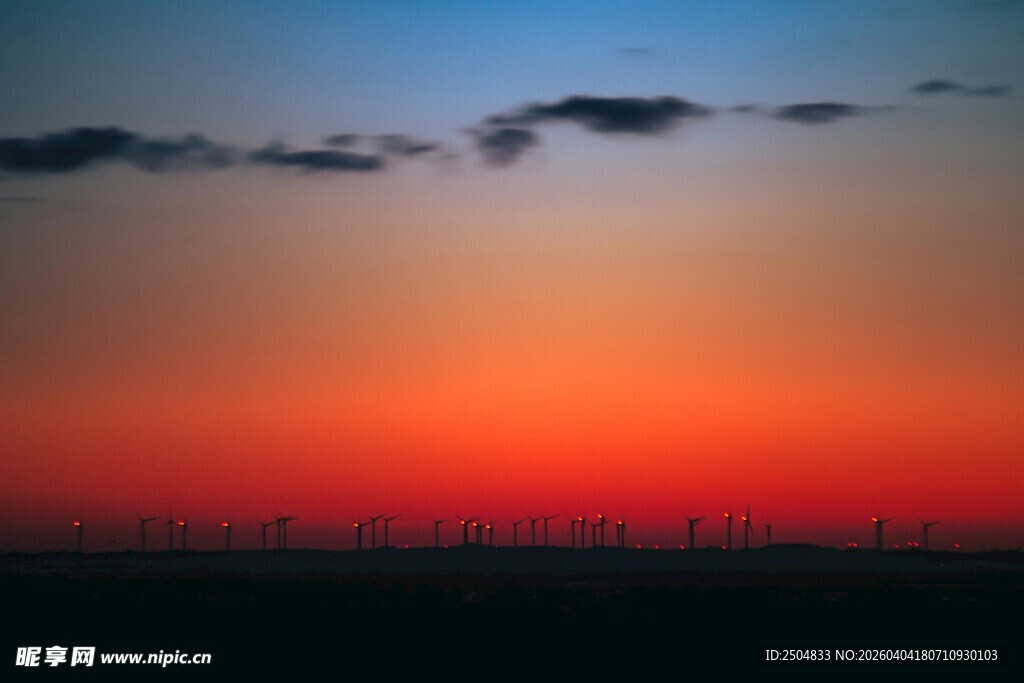 壮丽日落天空美景