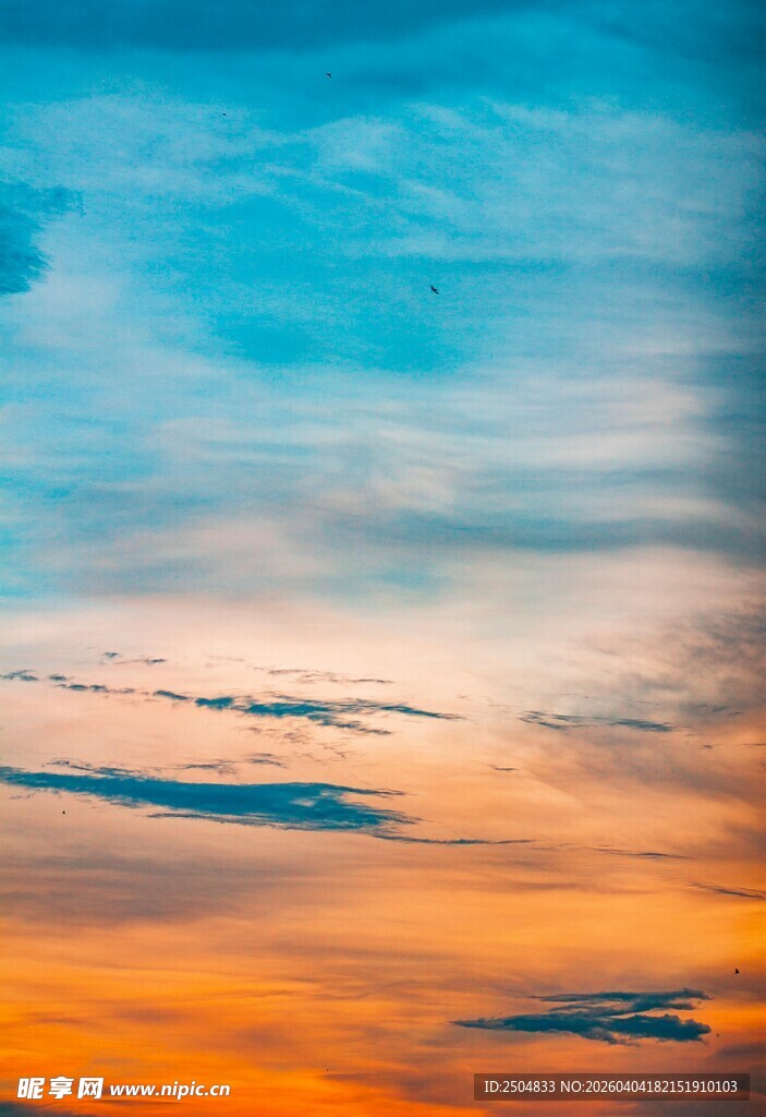 绚丽天空晚霞美景