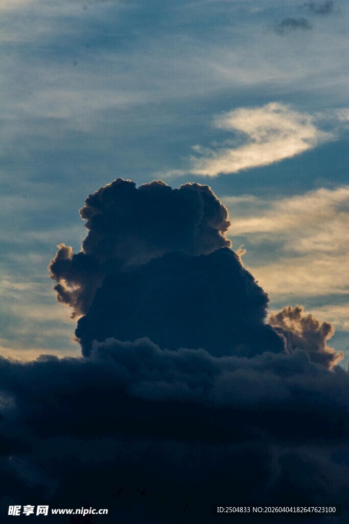 壮观积雨云 天际风云景