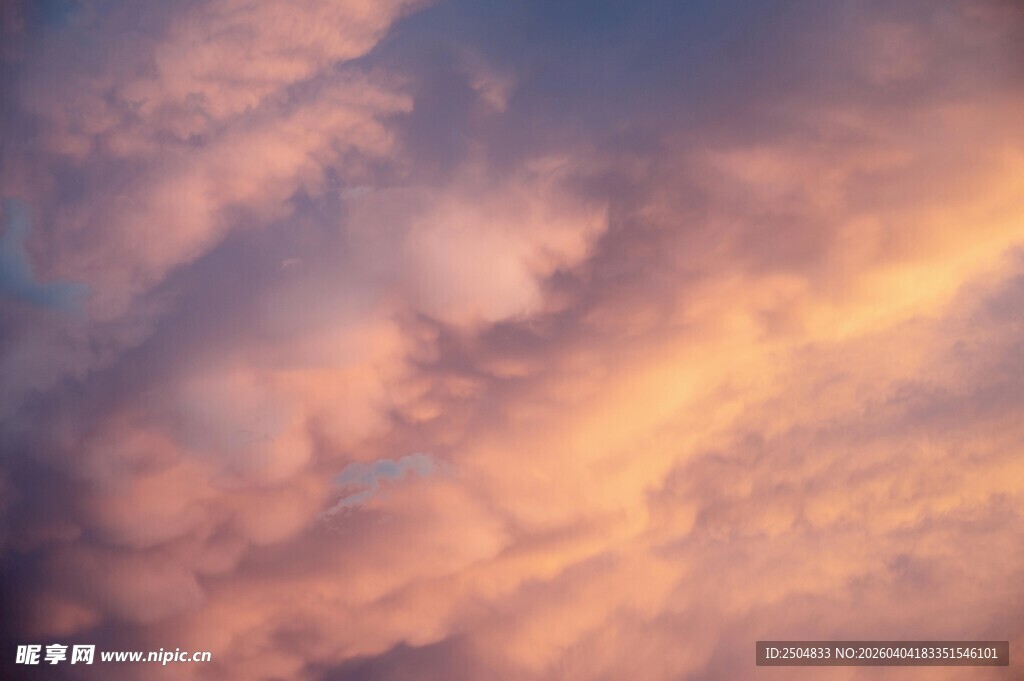 梦幻晚霞天空美景