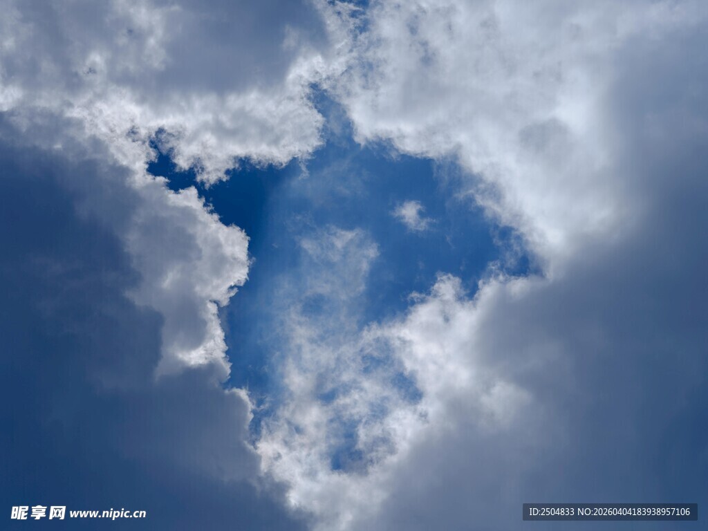 天空中奇特形状的云朵