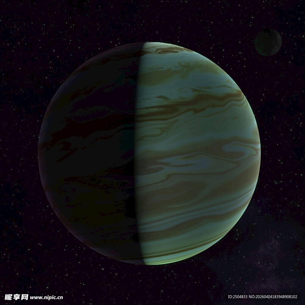 神秘星球的半面景观