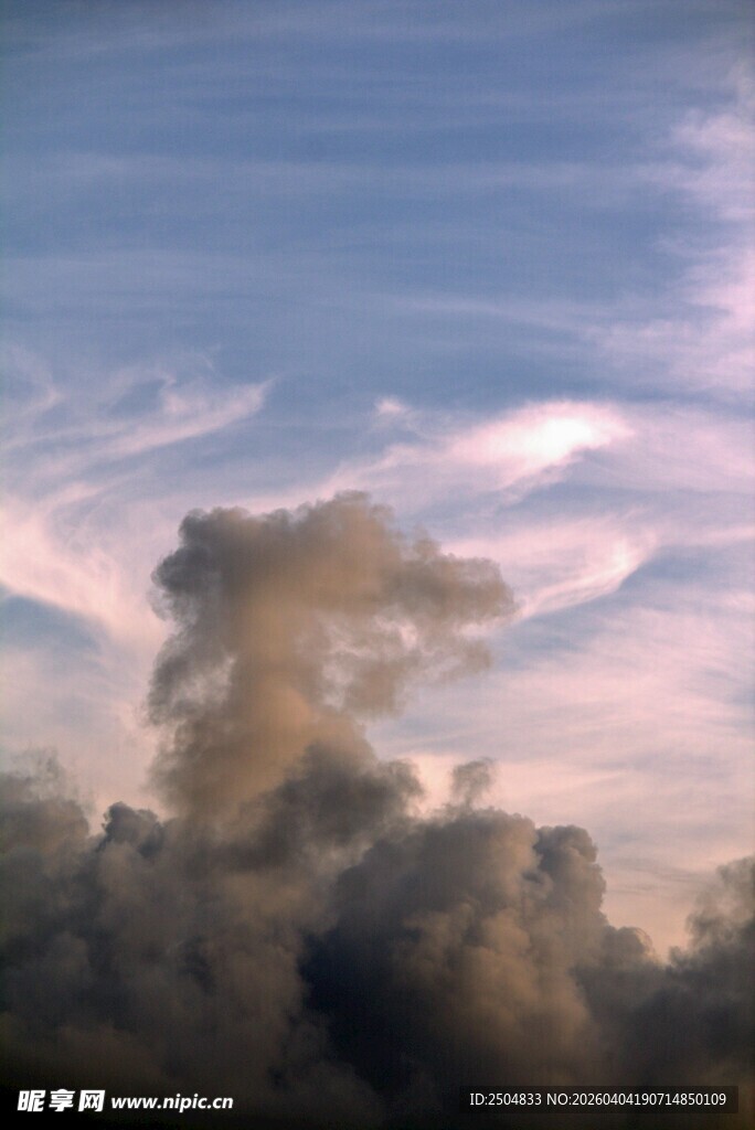 天空中壮丽的云朵景观