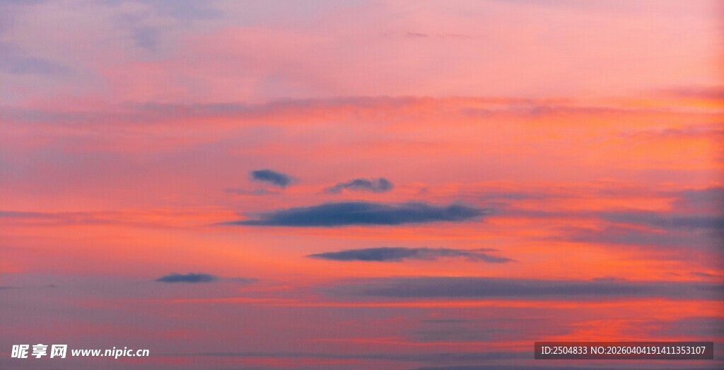 绚丽晚霞天空美景
