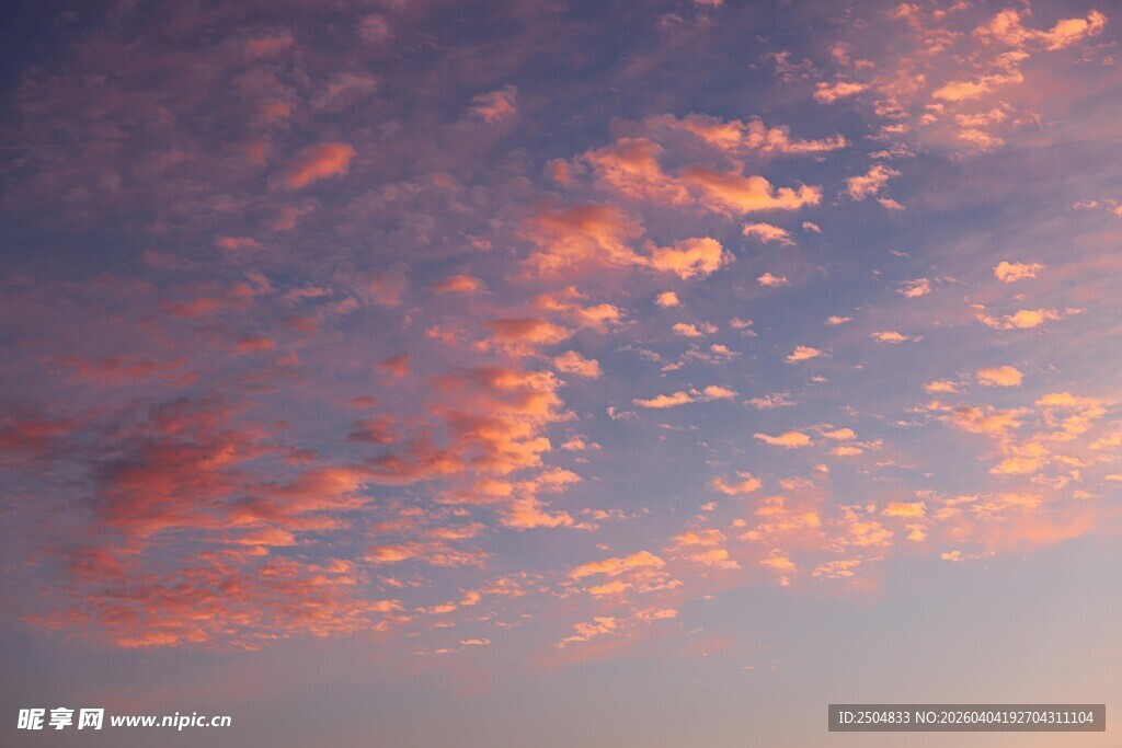 绚丽晚霞天空美景