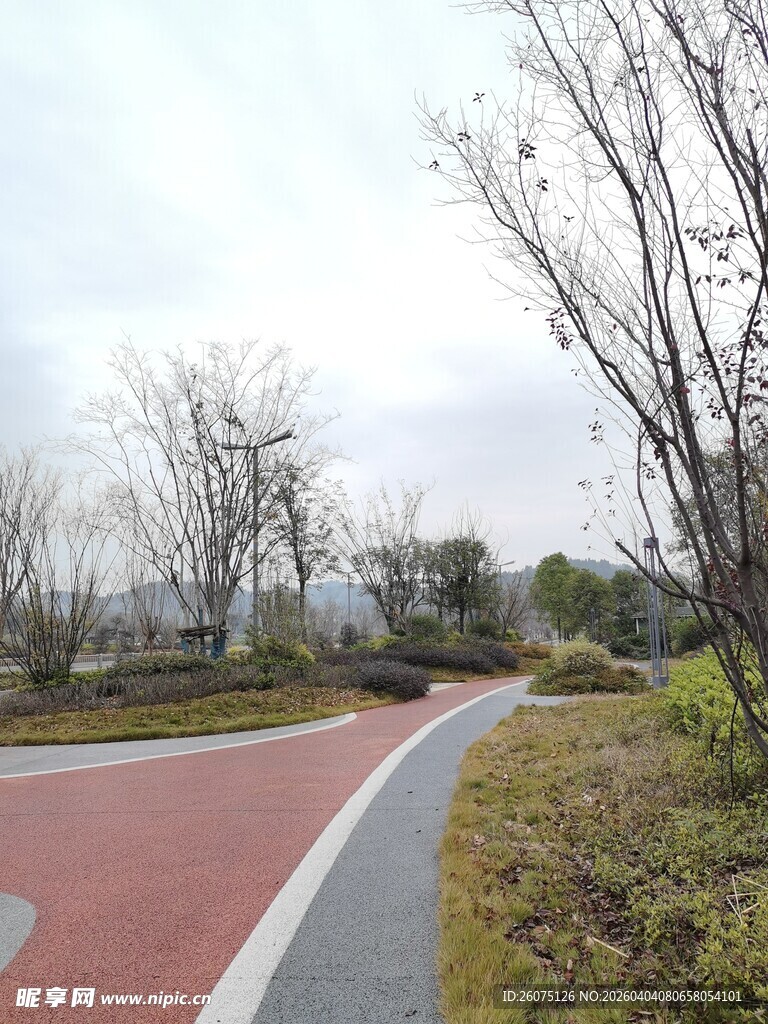蜿蜒多彩的户外骑行步道