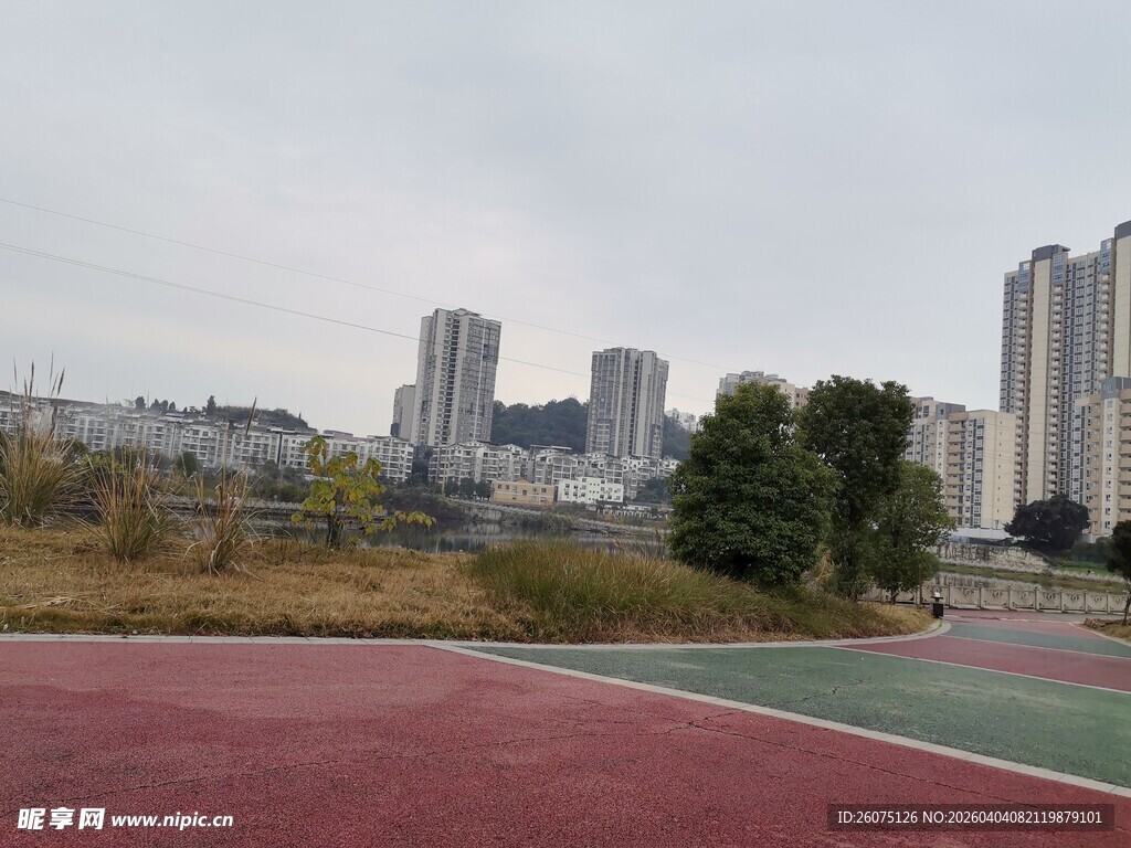 城市中的户外运动场