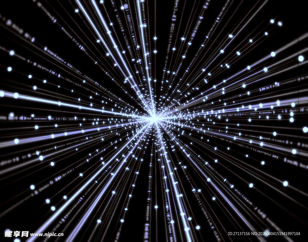 星芒放射状动态科技背景